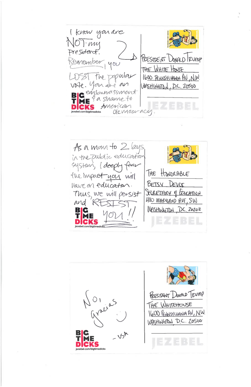 Illustration for article titled POST CARDS TO BIG TIME DICKS